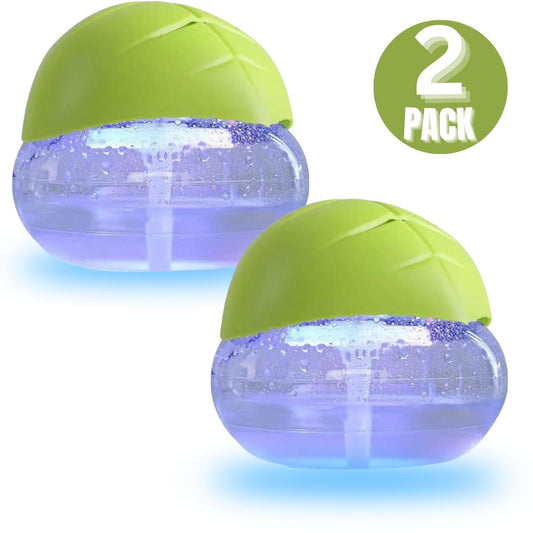 2 Pack Air Purifier with LED Lights for Bedroom, Humidifier Room Appliances, Water Filter Air Purifier for Home, Aroma Diffuser with LED Lights - Green