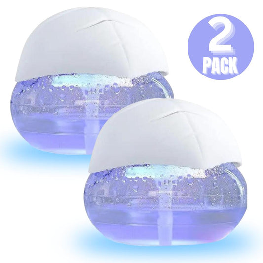 2 Pack Air Purifier with LED Lights for Bedroom, Humidifier Room Appliances, Water Filter Air Purifier for Home, Aroma Diffuser with LED Lights